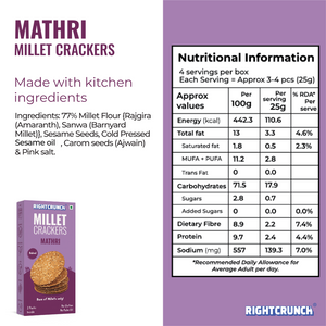 Millet Cracker Mathri (100g)
