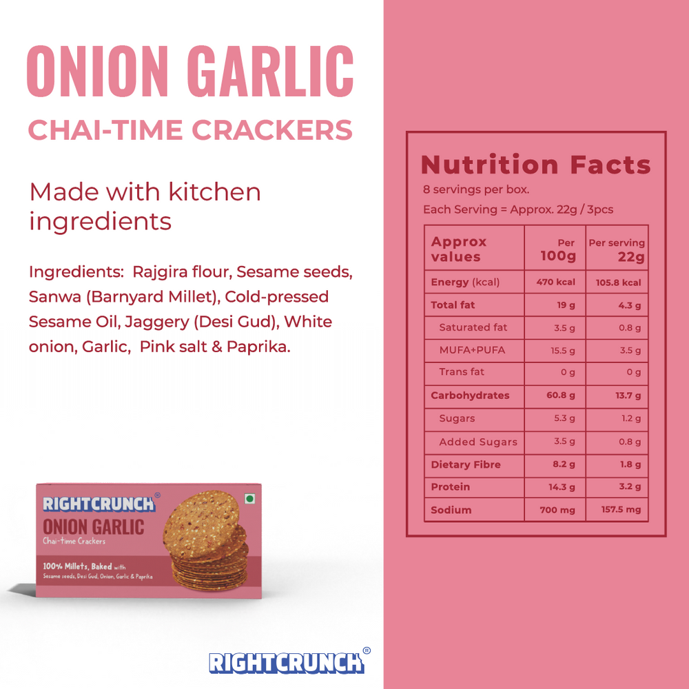 
            
                Load image into Gallery viewer, ONION GARLIC CRACKERS (180g)
            
        