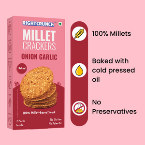 Millet Cracker Onion Garlic (100g)